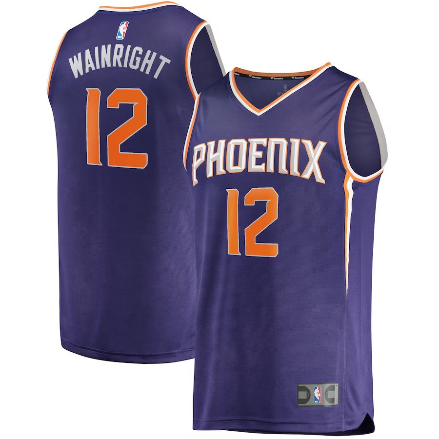 Men Phoenix Suns #12 Ish Wainright Fanatics Branded Purple Fast Break Replica NBA Jersey